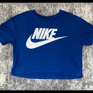 Nike Blue Crop Top